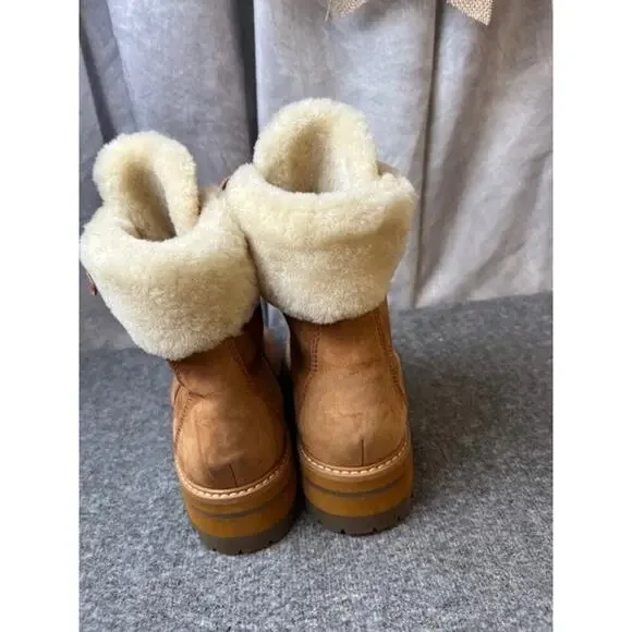 Women's Timberland Courmayeur Valley 6" Waterproof Boots~Size 8.5M~Dark Sand - Picture 6 of 10